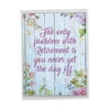 NobleWorks Oversize Retirement Greeting Card From Us 8.5 x 11 Inch with Envelope (1 Pack) Oversize Jumbo Co-Worker, Good Luck Blooming Driftwood J6108BRTG-US