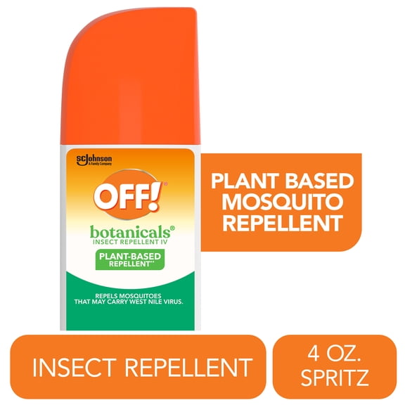 OFF! Botanicals Plant Based Mosquito Repellent, Outdoor Bug Spray, 2 Hr Protection, 4 oz