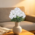 thumbnail image 6 of Artificial Geranium Plant, Binkne Realistic Silk Flowers for Outside Uv Resistant Faux Geraniums Flowers for Indoor Outdoor Home Garden Decoration, 6 of 7