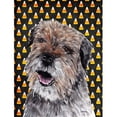 thumbnail image 1 of Carolines Treasures SC9529GF Border Terrier Halloween Candy Corn Flag Garden Size, 1 of 3