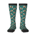 thumbnail image 2 of Picia Women Crew Soft Moisture-wicking Socks Cartoon Poodle Dog Pattern Design Cotton Socks, One Size fit All, 2 of 9