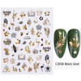 thumbnail image 1 of Calcomanías 3D de copos de nieve para decoración de uñas, diseños navideños blancos, pegatinas autoadhesivas, láminas de Gel de invierno para Año Nuevo, decoraciones LAF895, 1 of 4