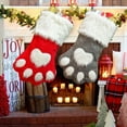 thumbnail image 4 of Christmas Delights: Red & Gray Dog Print Socks Festive Tree & Bags For Merry Holidays, 4 of 6