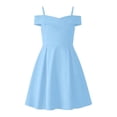 thumbnail image 5 of Kiijoy Girls Off Shoulder Party Dress Evening Gown Birthday Pageant Dresses, Sizes 6-14, 5 of 7