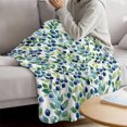 thumbnail image 6 of Flannel Throw Blanket for Couch Sofa Bed, Garden Plants Fruits Soft Cozy Warm Fuzzy Blanket 30x40in, 6 of 9