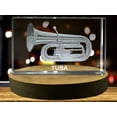 thumbnail image 3 of Tuba 3D Engraved Crystal 3D Engraved Crystal Keepsake/Gift/Decor/Collectible/Souvenir, 3 of 6