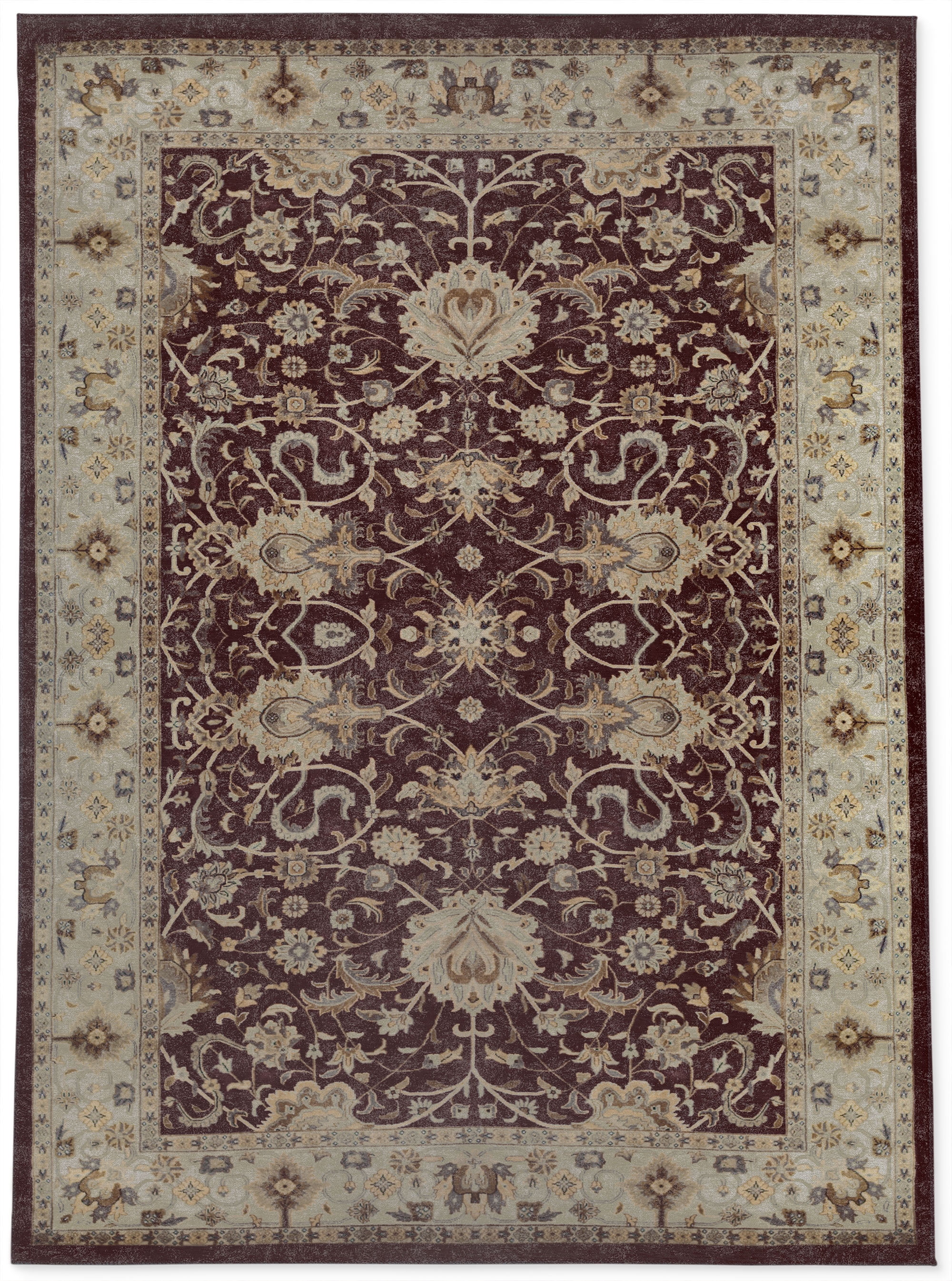 OUSHAK BURGUNDY Outdoor Rug By Kavka Designs