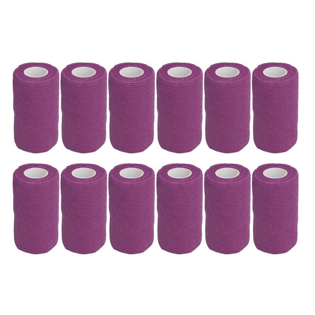 Nonwovens Wrap, Elastic Promote Healing Pet Vet Bandage Natural Latex For Dogs For Farm Purple