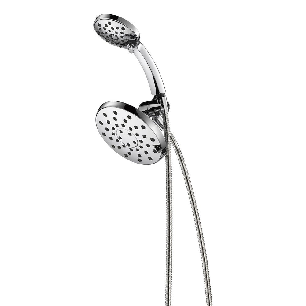 Delta Two Showers in One, 7Spray Setting Showerhead Combo, Chrome