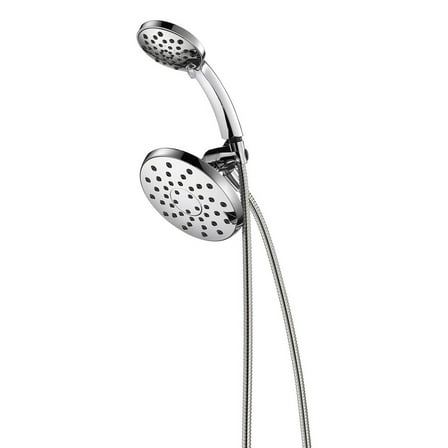 Delta Two Showers in One, 7-Spray Setting Showerhead Combo, Chrome