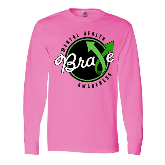 Inktastic Mental Health Awareness Brave Long Sleeve T-Shirt