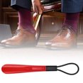 thumbnail image 5 of Unique Bargains 1 Pc Sling Short Handle Hangable Shoe Horn for Shoe 11.81"x1.5" Red Black, 5 of 6