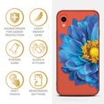 thumbnail image 4 of Case Yard iPhone-XR Case Clear Soft & Flexible TPU Ultra Low Profile Slim Fit Thin Shockproof Transparent Bumper Protective Cover Drop Protective Cell Phone Cases (Blue Flower), 4 of 8