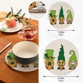 thumbnail image 2 of SKYSONIC St Patrick's Dwarfs Pot Holders Trivets, 2 Pcs Heat Resistant Trivets,Lucky Clovers Cotton Thread Weave Mats for Hot Pads Pans Pot Bowl Teapot for Kitchen Decor, 2 of 7