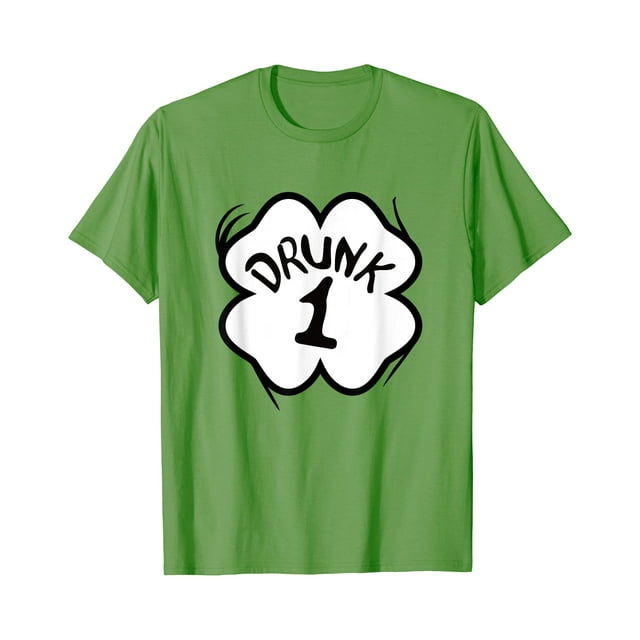 Drunk 1 St Pattys Day T-Shirt Équipe de Boisson Assortiment - comme sur l'Image - S