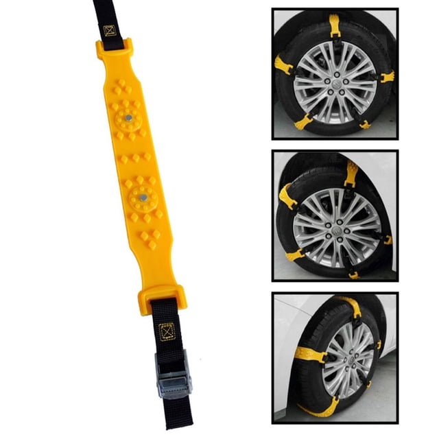 BUYISI 1Pcs/10Pcs Car Snow Chain Car Off-Road Tires Anti-Skid For Snow And Mud Relief 1pcs
