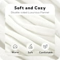 thumbnail image 6 of SUNNY HEAT Electric Heated Blanket Flannel 84" x 90" Queen Size-4 Heating Settings & 10 Hours Auto Off, Cozy Machine Washable-White, 6 of 7