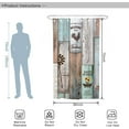 thumbnail image 6 of Farmhouse Rustic Small Shower Stall Curtain Size 36" x 72",  Country Wood Narrow Stand up Shower Curtains for Bathroom Decor Polyester Fabric Set, 6 of 13