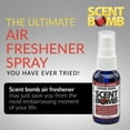 thumbnail image 2 of Scent Bomb Air Freshener Spray, 100 % Oil Based Concentrated Air Freshener, Air Freshener Spray for Car, Room, Bathroom and Odor Eliminator, Gardenia, 2 of 6