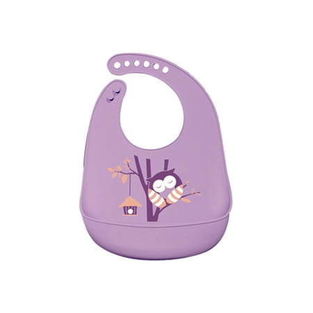 

Careslong Feeding Baby Bibs - Waterproof Cartoon Baby Silicone Pocket Bib For Babies Toddlers | Adjustable Food Grade Silicone Bibs with Food Catcher Pocket
