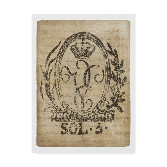 Trademark Fine Art 'Vintage Seal III v2' Canvas Art by Wild Apple Portfolio