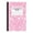 Z-Pink, variant on Composition Notebook, Wide Ruled Composition Book, Cute Lined Journaling Notebooks for Note Taking, 30 Sheets/60 Pages, Marble Cover, Sewn Binding, Hot Pink