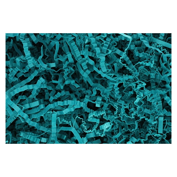 Essentials by Leisure Arts Crinkle Shred Teal 10lb Box, Interlocking Crinkle-Cut Paper Shred for Gift Baskets Gift Boxes and Craft Projects