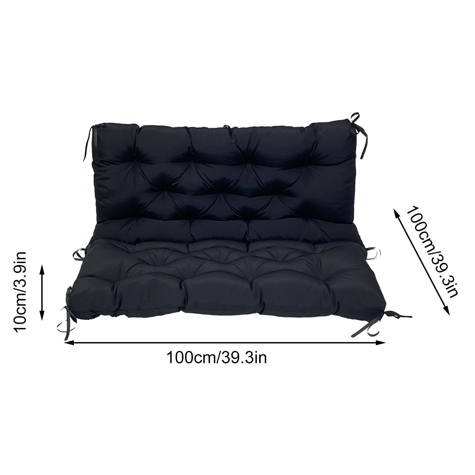 YIMWNYI Outdoor Porch Cushions Waterproof 3 Seater Chair Cushions Thick Patio Furniture Cushions Replacement for Garden, Non-slip Easy to Clean, Stylish Patterns, Weather Resistant