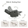 thumbnail image 5 of Spruce & Spring360° Swivel Manual Recliner with Glider Motion for Living Room, Dark Gray, 5 of 12