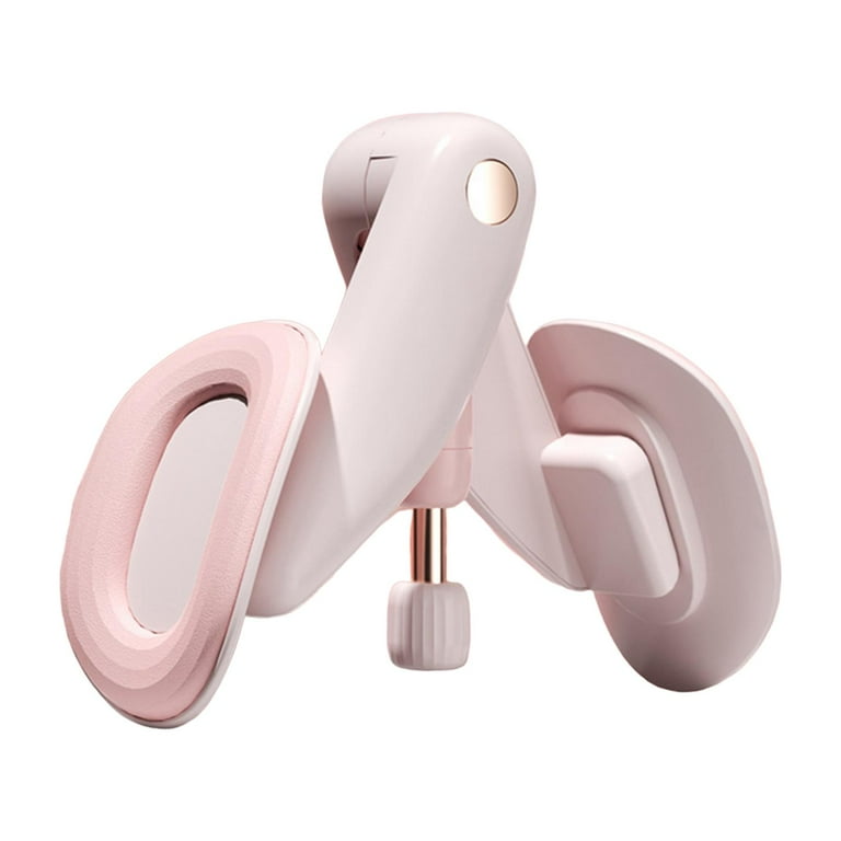 Inner Outer Thigh Exerciser Floor Strengthener Men Body Building Leg of Trainer Muscle Toner for Workout Home Use Training Pink
