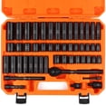 thumbnail image 1 of Juego de enchufes HORUSDY 3/8 Drive Impact de 50 piezas SAE (8-19 mm), 1 of 9