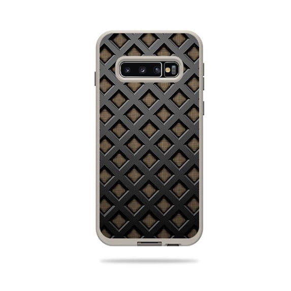 MightySkins LIFSAG10-Black Wall Skin for Lifeproof Fre Case Samsung Galaxy S10 - Black Wall