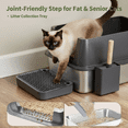 thumbnail image 4 of Gimars XL 3-in-1 Stainless Steel Litter Box with Lid, Dual Top and Front Entry, 16in High Wall Design for Kittens and Large Cats, 4 of 8