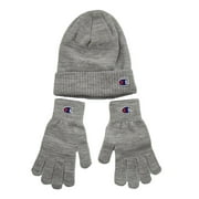 Champion Marled Beanie and Glove Set - CM5-0288 (Medium Grey 030)