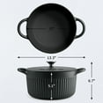 thumbnail image 5 of Tramontina Mesa 5.5 Qt Enameled Cast Iron Dutch Oven Black, 5 of 12