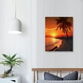 thumbnail image 4 of Shiartex  Beach Sunset Pictures Canvas Wall Art For Living Room Bedroom Wall Decor,Sunset Wall Art Print Paitnings For Home Decor,Morden Artwork Palm Cloud Canvas Art Waterproof Ready 16x20 in, 4 of 5
