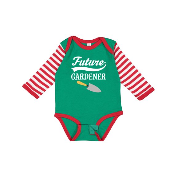 Inktastic Future Gardener Childs Gardening Boys or Girls Long Sleeve Baby Bodysuit