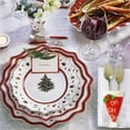 thumbnail image 6 of WJHWSX 10 Piece Christmas Decoration Silverware Set Cover,Christmas Kitchen Storage Set Clearance,Non-woven Fabric,Red, 6 of 9