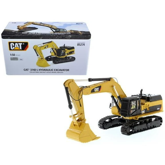 1-50 Scale CAT Caterpillar 374D L Hydraulic Excavator with Operator High Line Series Diecast Model