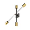 thumbnail image 5 of 4 Light Wall Sconce In Architectural Style-32 Inches Tall And 4.5 Inches Wide-Matte Black/Olde Brass Finish Z-Lite 814-4S-Mb-Obr, 5 of 5