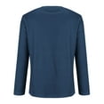 thumbnail image 6 of Holzkary Henley Long Sleeve Shirts for Women, Lightweight Long Sleeve Tops for Women Loose Fit Basic Pullover with Button Long Sleeve Tops 2025 Autumn Womens Neck T Shirts Casual Shirts Uk Navy S, 6 of 9