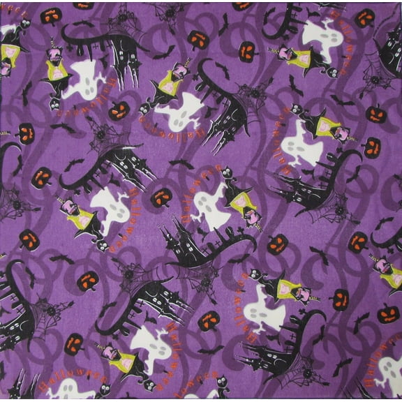 Bandanna Co Seasonal, Witches  Ghosts, 22" x 22" (2nd)