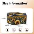 thumbnail image 5 of Uemuo Starry Sky Moon Sunflower Print Toaster Cover 4 Slice, Small Kitchen Appliance Covers, Toaster Oven Cover with Loop, Bread Machine Cover Dust Cover Protection, 5 of 7