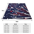 thumbnail image 3 of Vsdgher Red White Blue Fireworks 1 Ultra-Soft Micro flannel Blanket Throw Blankets for Couch Sofa, Bed (4 sizes)-60"x50", 3 of 7