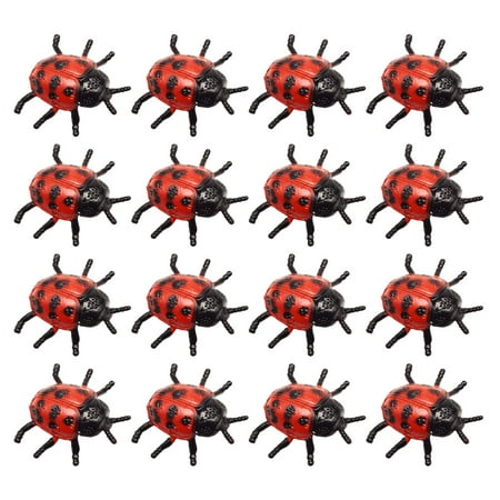 

Ladybug Simulation Props Toys Prank Fake Realistic Figurine Models Artificial Insect Learning Educational Model Photo