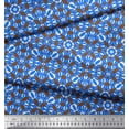thumbnail image 3 of Soimoi Cotton Jersey Fabric Abstract & Circle Geometric Print Fabric by The Yard 58 Inch Wide, 3 of 5
