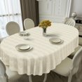 thumbnail image 2 of Oval Tablecloth, French Country Printed Oval Table Cloth-54x72 Inch, Fabric Washable and Waterproof Oval Table Cover for Farmhouse Kithchen Dining Decoration, 2 of 5