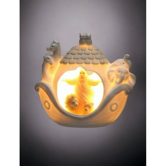 Noah Ark Plug-In Night Light 3.75 x 2.375 x 3.375 inches Kids Room Decor
