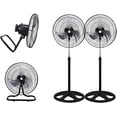 thumbnail image 1 of Pack De 2 Ventiladores Aerotec 3 en 1 De 3 Aspas De Metal VM-181 45.72 Cm 60 Negro Gris Metal, 1 of 6