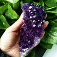 thumbnail image 2 of EOEMY 10-150G Large Natural Amethyst Cluster Quartz Crystal Druzy Geode Healing Stones-80-100G, 2 of 5
